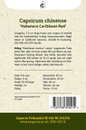 Habanero Caribbean Red papryka Habannapeppar jasnozielone, pulchne owoce, dojrzałe są czerwone