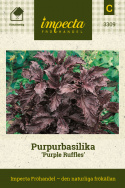 Bazylia purpurowa 'Purple Ruffles', ciemna dekoracyjna bazylia o czerwonych liściach