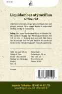 Ambraträd. Unikt träd med lönnlika, femflikade blad. Passar till bonsaiodling.Drzewo ambrowe. Unikalne drzewo z liśćmi podobnymi do klonu, pięciodzielnymi. Nadaje się do uprawy bonsai.
