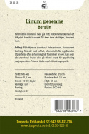 Berglin, niebieskie kwiaty z żółtym środkiem. Obficie kwitnący. Niebiesko-zielone, igiełkowate liście