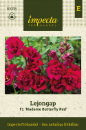 Lejongap F1 'Madame Butterfly Red', Unikalny lwia paszcza z dużymi, gęstymi kwiatami w zwartych kłosach.