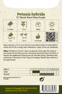 Petunia zwisająca F1 'Shock Wave Deep Purple', głęboki purpurowy, duże kwiaty