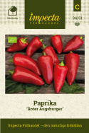 Papryka chili 'Roter Augsburger', wczesna i niezawodna w uprawie, szczególnie dobra na klimat północny.